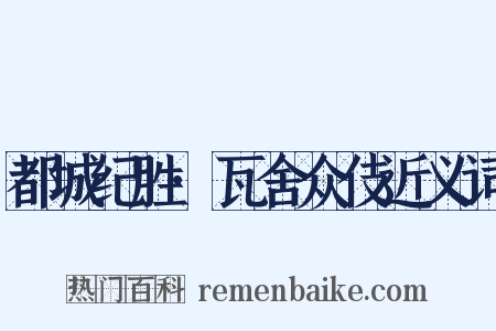 都城纪胜·瓦舍众伎近义词是什么意思的图片
